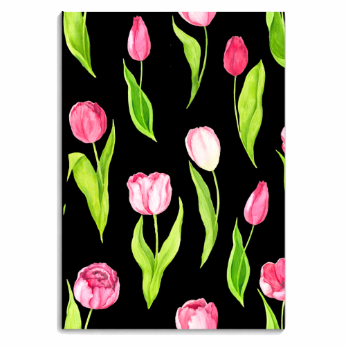 tulips - personalised A4, A5, A6 notebook by Anastasios Konstantinidis