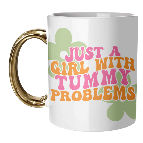 Tummy Problems - unique mug by Pink and Pip