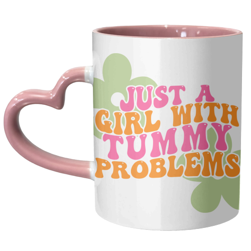 Tummy Problems - unique mug by Pink and Pip