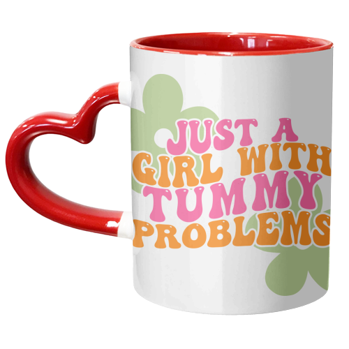 Tummy Problems - unique mug by Pink and Pip