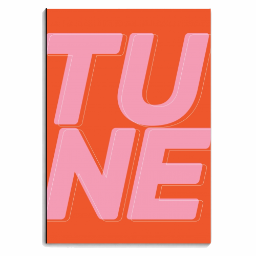 Tune - personalised A4, A5, A6 notebook by The Native State