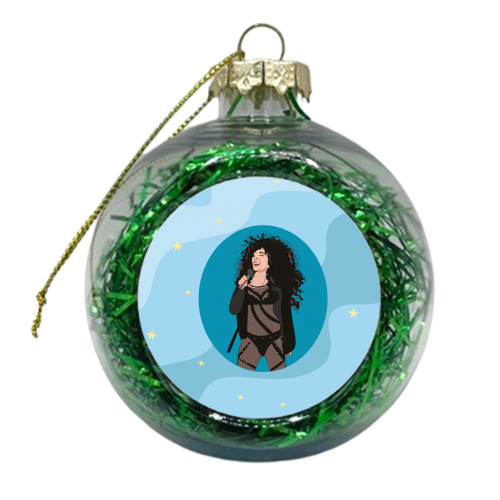 Turn Back Time - xmas bauble by Laura Lonsdale