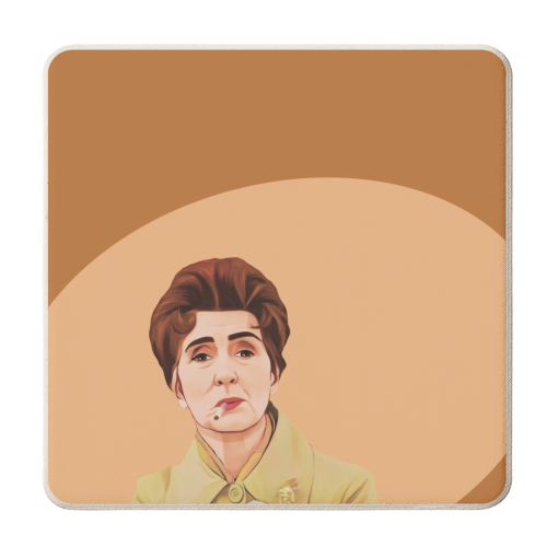 TV Icons: Dot Cotton - personalised beer coaster by Giddy Kipper
