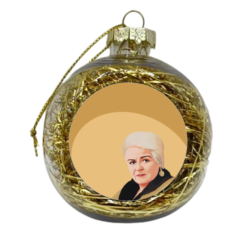TV Icons: Eastenders Pat - xmas bauble by Giddy Kipper