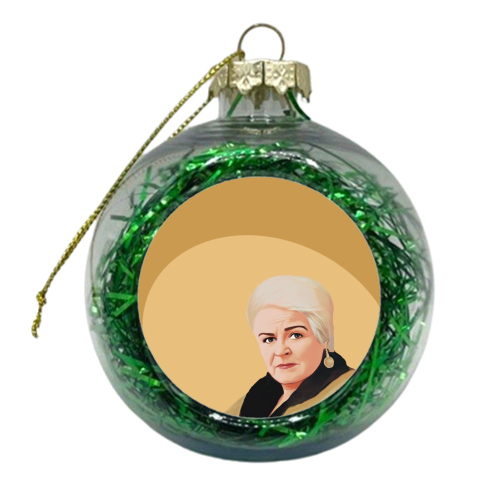TV Icons: Eastenders Pat - xmas bauble by Giddy Kipper