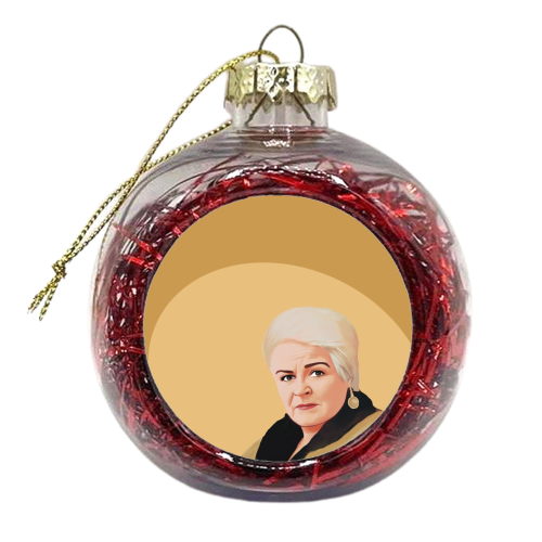 TV Icons: Eastenders Pat - xmas bauble by Giddy Kipper