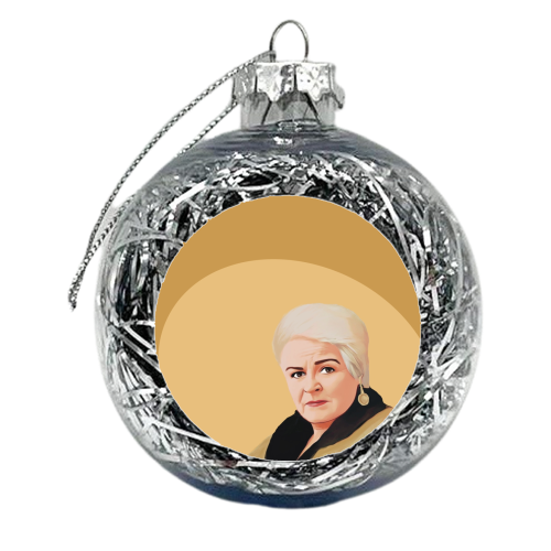 TV Icons: Eastenders Pat - xmas bauble by Giddy Kipper