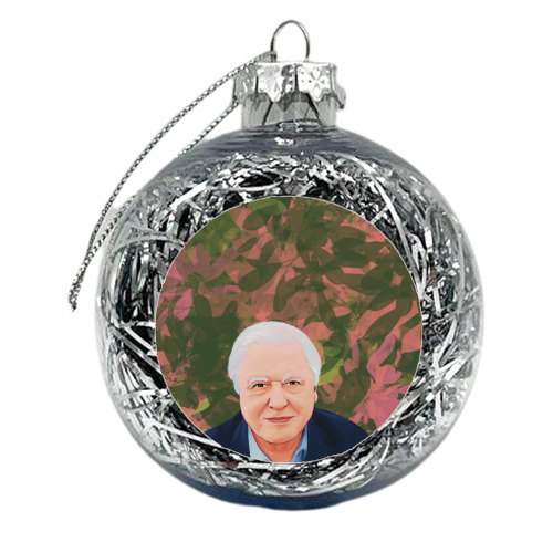 TV personalities: David Attenborough - xmas bauble by Giddy Kipper