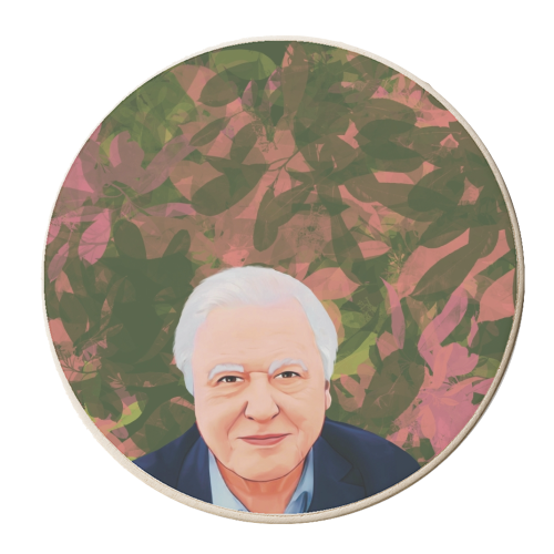 TV personalities: David Attenborough - personalised beer coaster by Giddy Kipper