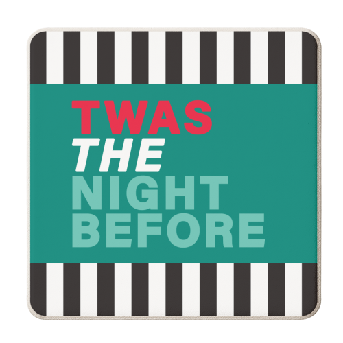 Twas the night before - personalised beer coaster by The Boy and the Bear