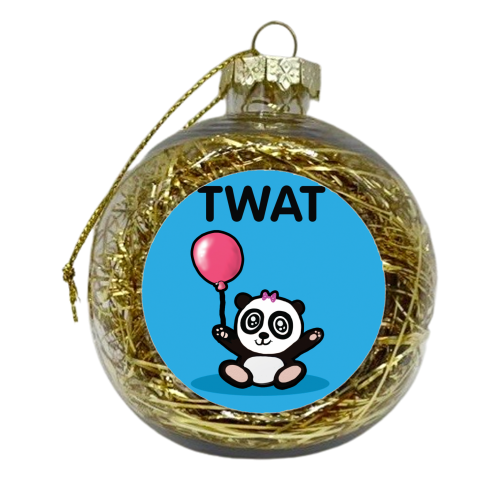 Twat - xmas bauble by David Black