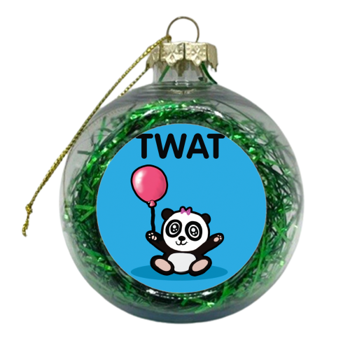 Twat - xmas bauble by David Black