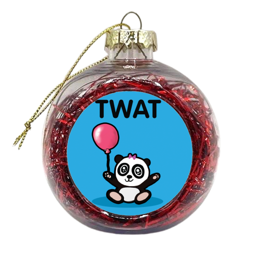 Twat - xmas bauble by David Black