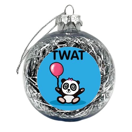 Twat - xmas bauble by David Black