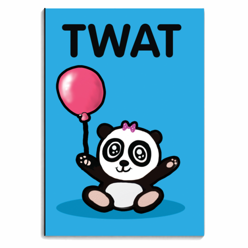 Twat - personalised A4, A5, A6 notebook by David Black