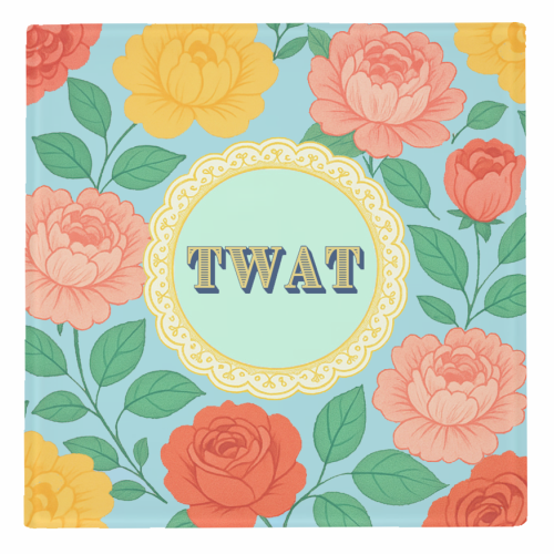 TWAT - personalised beer coaster by Lilly Rose