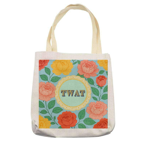 TWAT - printed canvas tote bag by Lilly Rose