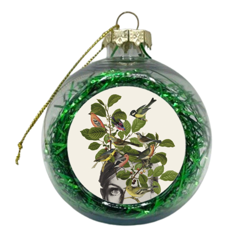 Twiggy Eyes - xmas bauble by Frida Floral Studio