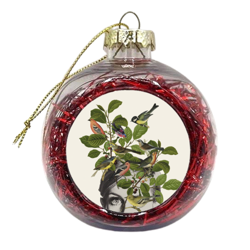 Twiggy Eyes - xmas bauble by Frida Floral Studio