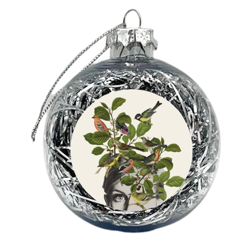 Twiggy Eyes - xmas bauble by Frida Floral Studio