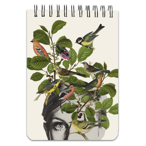 Twiggy Eyes - personalised A4, A5, A6 notebook by Frida Floral Studio