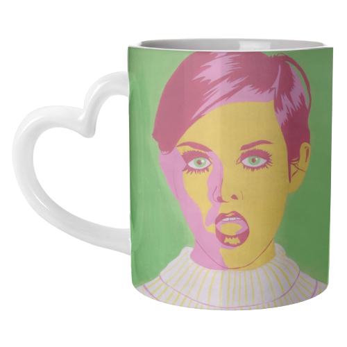 Twiggy - unique mug by Athena Hill