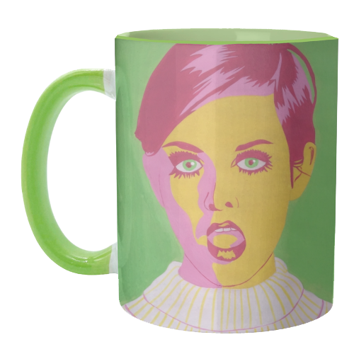 Twiggy - unique mug by Athena Hill
