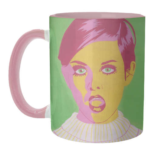 Twiggy - unique mug by Athena Hill