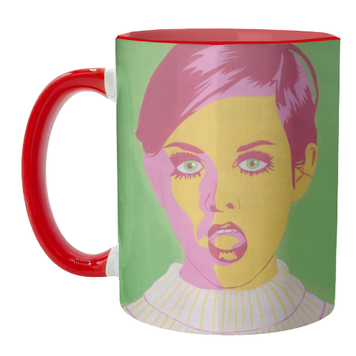 Twiggy - unique mug by Athena Hill