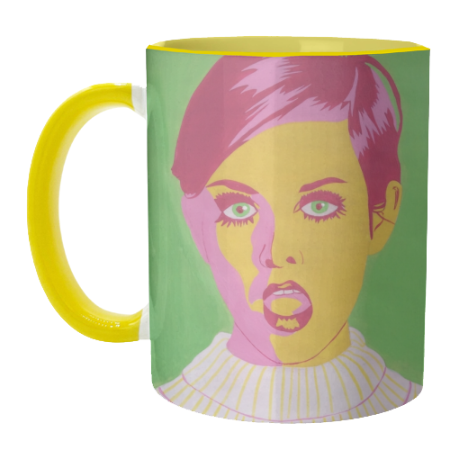 Twiggy - unique mug by Athena Hill