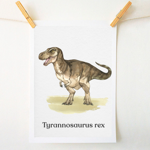 Tyrannosaurus rex - A1 - A4 art print by Gal Design