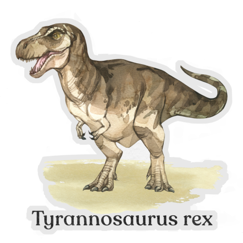 Tyrannosaurus rex - Die Cut Sticker by Gal Design