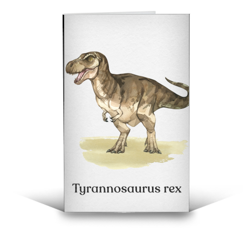 Tyrannosaurus rex - funny greeting card by Gal Design