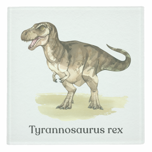 Tyrannosaurus rex - personalised beer coaster by Gal Design