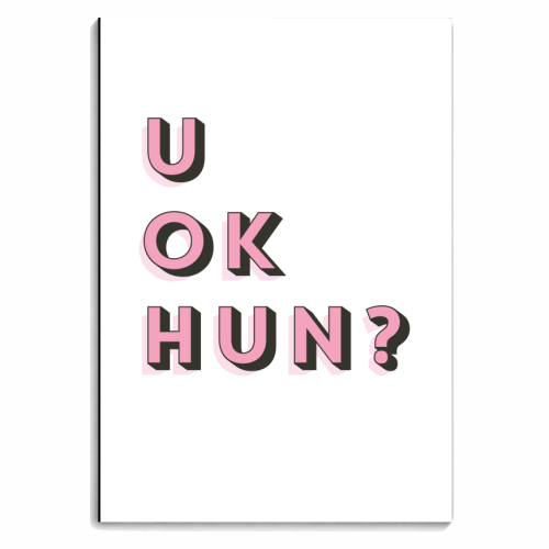 U OK Hun? - personalised A4, A5, A6 notebook by Tea Filipi