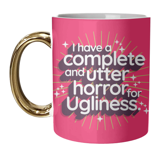 Ugliness Elspeth Catton - unique mug by Claire Atwood