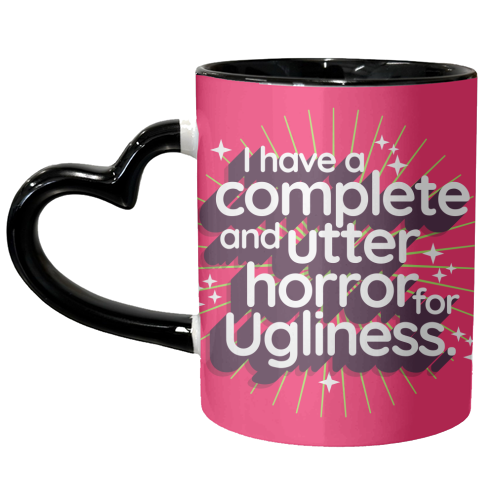 Ugliness Elspeth Catton - unique mug by Claire Atwood
