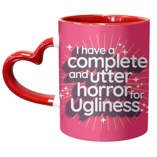 Ugliness Elspeth Catton - unique mug by Claire Atwood