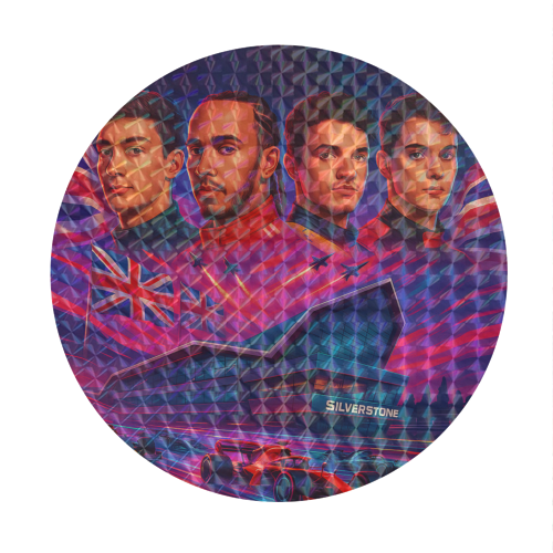 UK Racing Icons - Circle Sticker by Ms Doodle