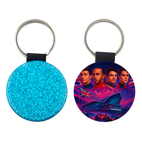 UK Racing Icons - keyring by Ms Doodle