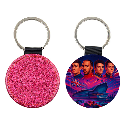 UK Racing Icons - keyring by Ms Doodle