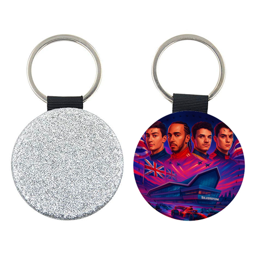 UK Racing Icons - keyring by Ms Doodle