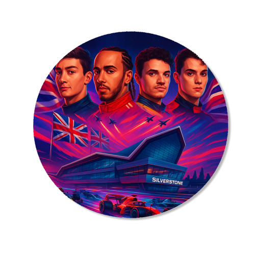 UK Racing Icons - Magnet by Ms Doodle