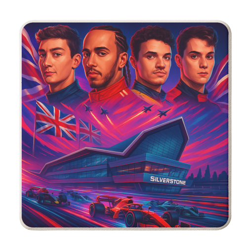 UK Racing Icons - personalised beer coaster by Ms Doodle