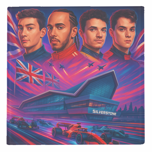 UK Racing Icons - personalised beer coaster by Ms Doodle