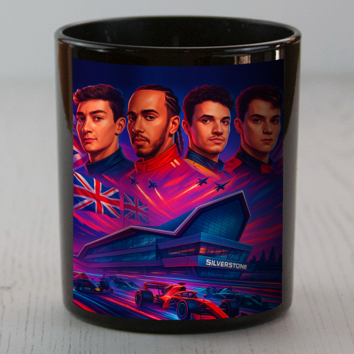 UK Racing Icons - scented candle by Ms Doodle