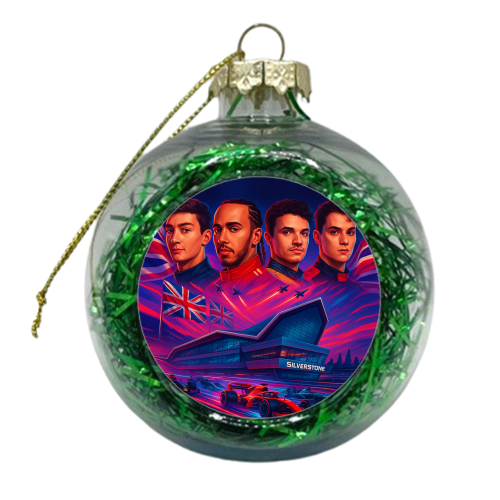 UK Racing Icons - xmas bauble by Ms Doodle
