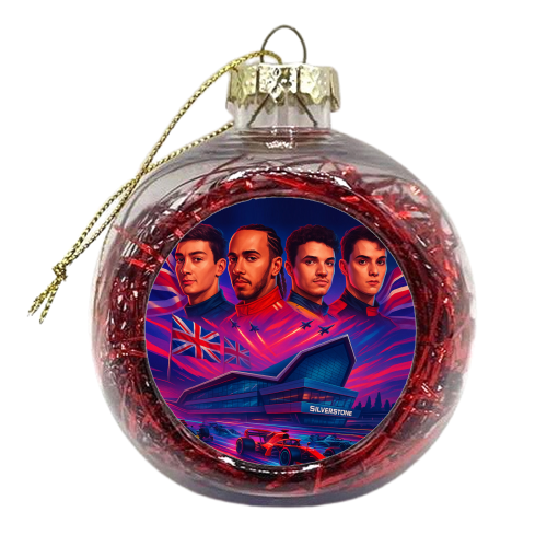 UK Racing Icons - xmas bauble by Ms Doodle