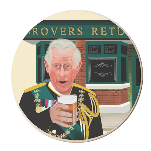 Ultimate Coronation - personalised beer coaster by AbiGoLucky