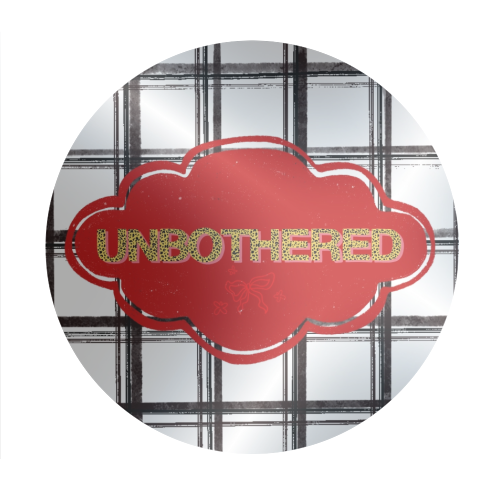 Unbothered - Circle Sticker by Yaz Raja
